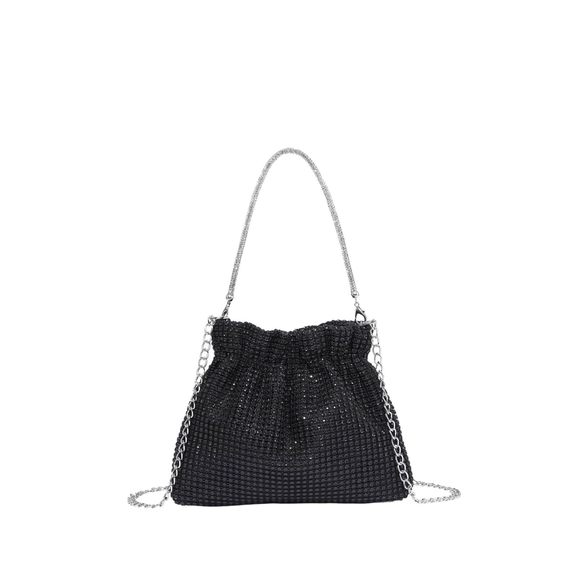 Sequin Glitter Chain Top Handle Evening Bag Elegant Bucket Bag V :') - Picture 1 of 7